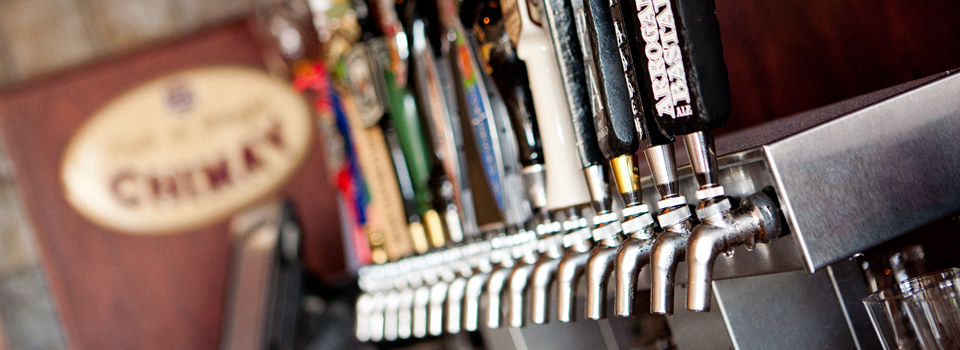 16 craft beer taps at The Abbey Seal Beach